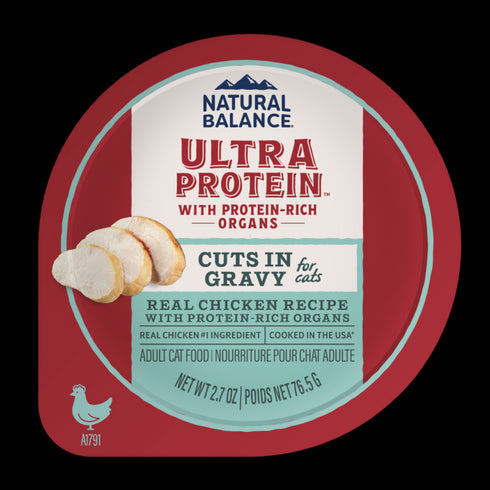 Natural Balance Ultra Protein Wet Cat Food - Chicken & Organ with Gravy - 2.8oz Can