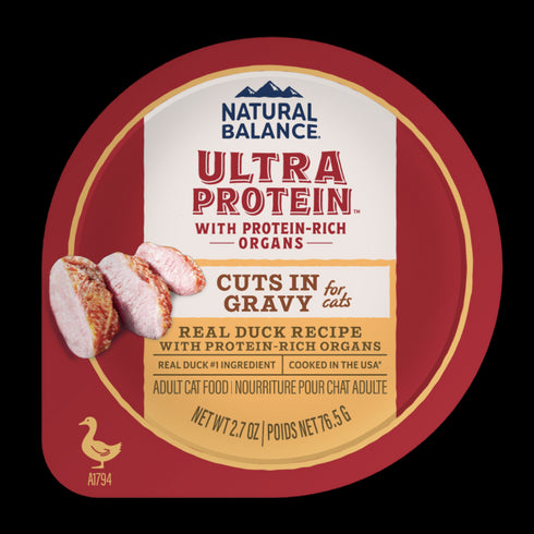 Natural Balance Ultra Protein Wet Cat Food - Duck & Organ with Gravy - 2.8oz