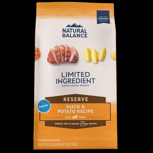 Natural Balance Reserve Limited Ingredient Dry Dog Food - Duck & Potato - 12lb Bag