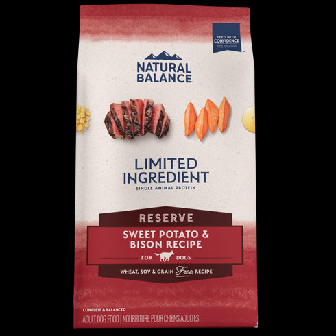 Natural Balance Limited Ingredient Dry Dog Food - Bison & Sweet Potato - 4lb Bag