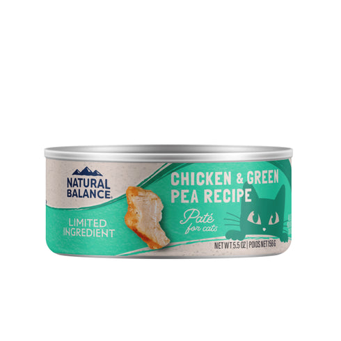 Natural Balance Limited Ingredient Wet Cat Food - Chicken & Green Pea - 5.5oz Can