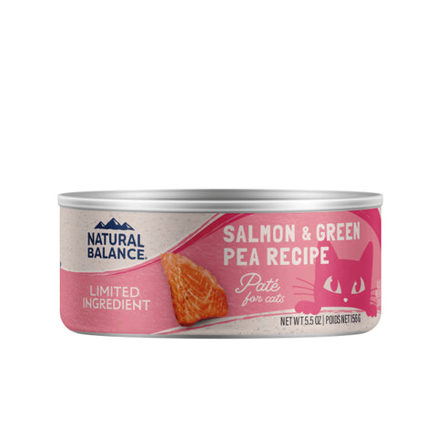Natural Balance Limited Ingredient Wet Cat Food - Salmon & Green Pea - 5.5oz Can
