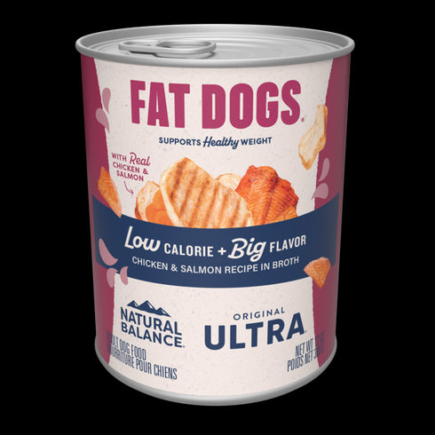 Natural Balance Fat Dogs Low Calorie Wet Dog Food - Chicken & Salmon - 13oz Can