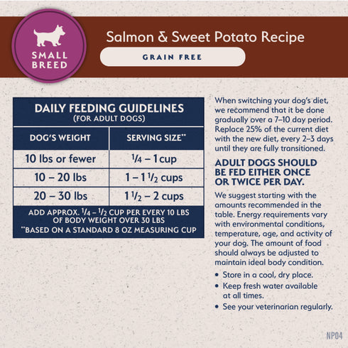 Natural Balance Limited Ingredient Small Breeds Dry Dog Food - Salmon & Sweet Potato - 4lb Bag