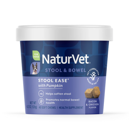 Naturvet Stool Ease Digestive Support Soft Chews - 40 Count