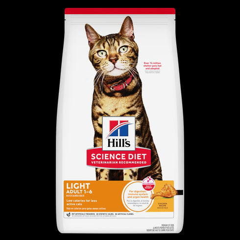 Hill's Science Diet Adult Light Dry Cat Food - Chicken - 4lb Bag