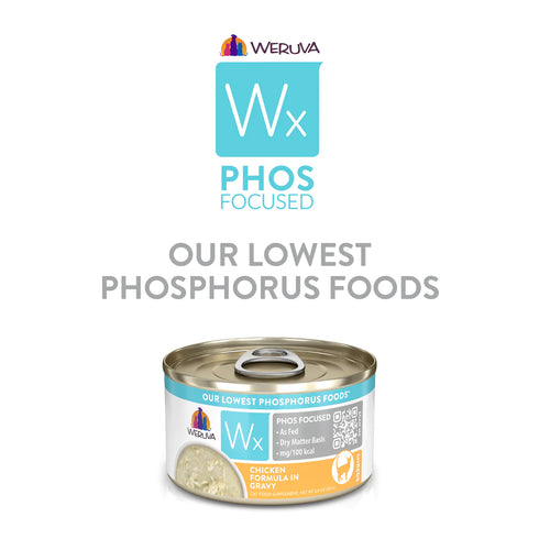 Weruza Wx Phos Focused Wet Cat Food - Chicken In Gravy - 3oz Can