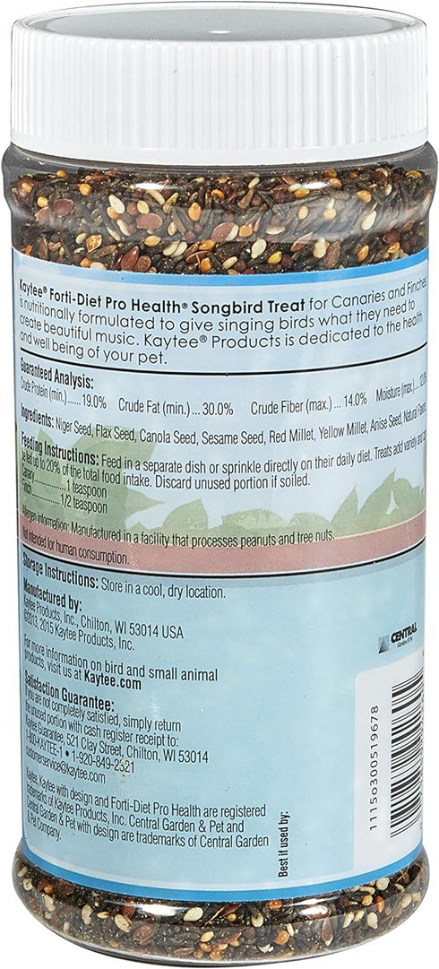 Kaytee Songbird Treat Jar - Canary & Finch 9 oz - Poudre Pet and Feed Supply