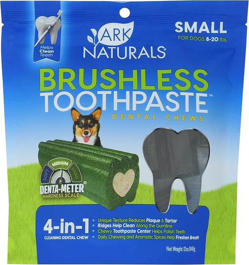 Ark Naturals Breath-less Chewable Brushless Toothpaste Small To Medium 12oz