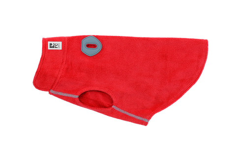 RC Pets Baseline Fleece Dog Coat - Size 10 - Red & Grey