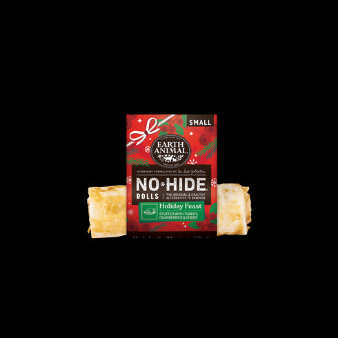 Earth Animal No-Hide Dog Chew Treat - Holiday Feast - Small