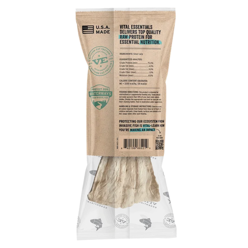 Vital Essentials Freeze Dried Raw Bar Dog Treats - Silver Carp Filets - Single Pack