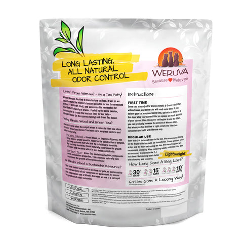 Weruva Cat Litter with Hinoki Wood & Green Tea - 6.7lb Bag