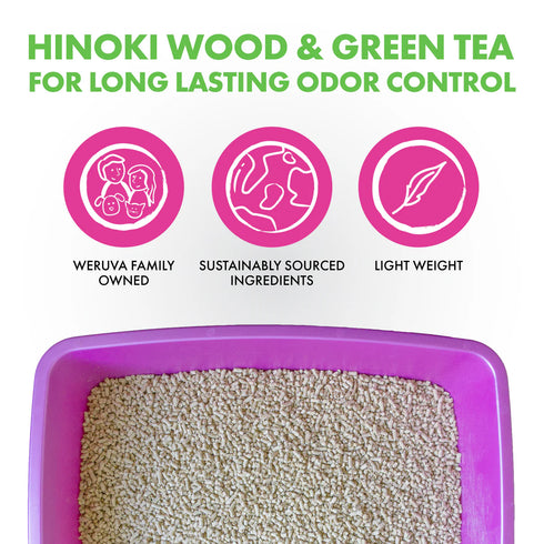 Weruva Cat Litter with Hinoki Wood & Green Tea - 6.7lb Bag