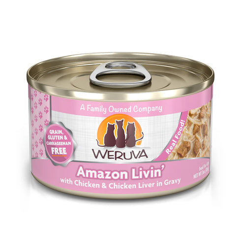 Weruva Amazon Livin' with Chicken and Chicken Liver in Gravy 5.5oz