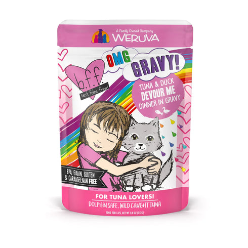 BFF OMG Wet Cat Food - Tuna & Duck Devour Me - 3oz Pouch