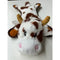 Lightning Dog Fuzzy Brown Cow Dog Toy