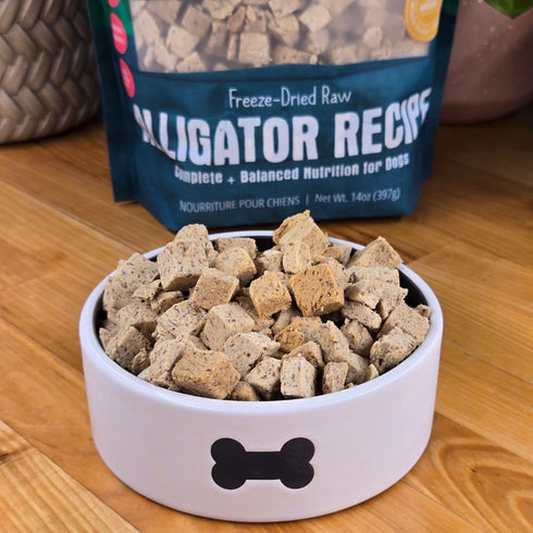 Shepherd Boy Farms Freeze Dried Dog Food - Alligator - 14oz Pouch