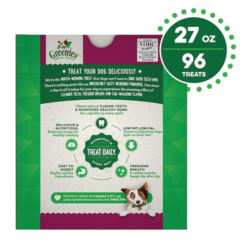 Greenies Weight Management Teenie Dog Dental Treats 96 count 27oz - Poudre Pet and Feed Supply