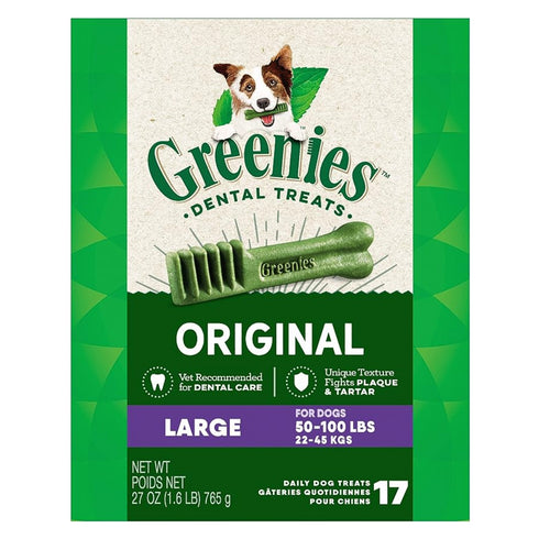 Greenies Large Chewy Dog Dental Treats 27oz - Poudre Pet and Feed Supply