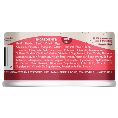 Earthborn Holistic Wet Cat Food - RanchHouse Stew Beef Dinner with Vegetables - 5.5oz Can