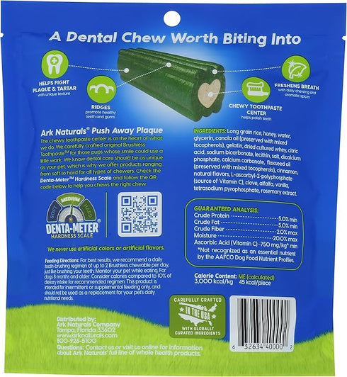 Ark Naturals Breath-less Chewable Brushless Toothpaste Small To Medium 12oz