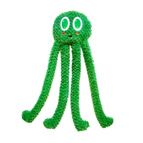 Patchwork Pet Spooky Octopus Dog Toy - 24" - Green