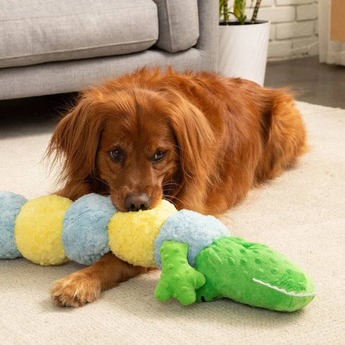 Patchwork Pet Gatorpillar Dog Toy - 35"