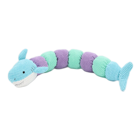 Patchwork Pet Sharkapillar Dog Toy - 35"