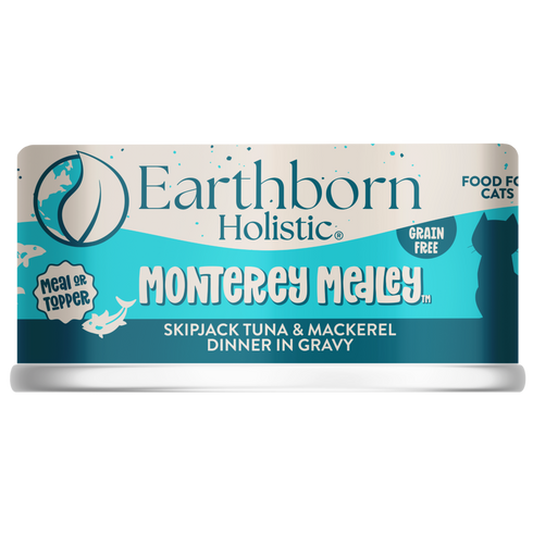 Earthborn Holistic Wet Cat Food - Monterey Medley Skipjack Tuna & Grilled Mackerel - 3oz Can