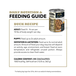 Acana Premium Chunks Wet Dog Food - Duck in Bone Broth - 12.8oz Can