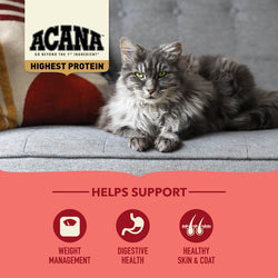Acana Highest Protein Indoor Entree Dry Cat Food - Chicken, Trout, & Salmon - 10lb Bag