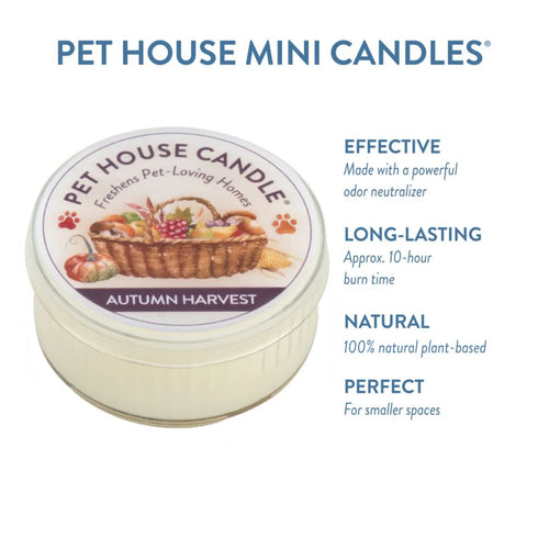 One Fur All Pet House Mini Candle - Autumn Harvest