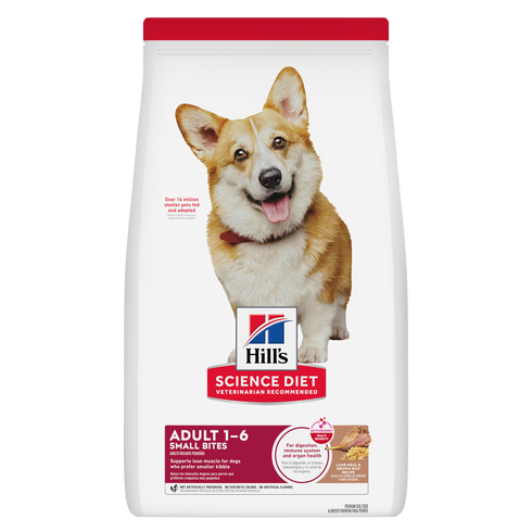 Hill's Science Diet Adult 1-6 Small Bites Dry Dog Food - Lamb & Rice - 15lb Bag