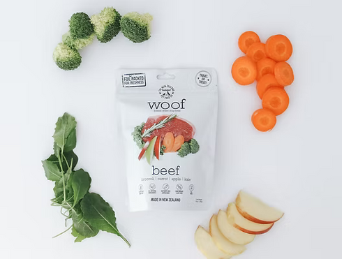 New Zealand Natural Pet Co Woof Freeze Dried Dog Food - Beef - 9.9oz Bag