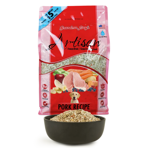 Grandma Lucy's Artisan Grain Free Freeze Dried Dry Dog Food - Pork - 10lb Bag