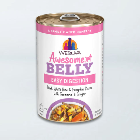 Weruva Awesome Belly Wet Dog Food - Beef, White Rice, Pumpkin, Turmeric, & Ginger - 14oz Can