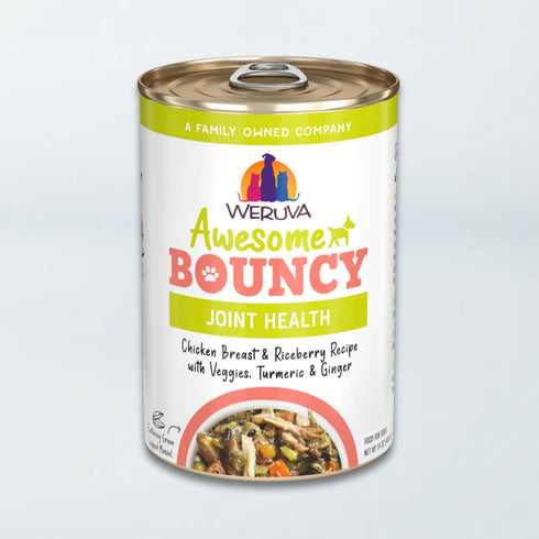 Weruva Awesome Bouncy Wet Dog Food - Chicken, Riceberry, Veggie, Turmeric, & Ginger - 14oz Can