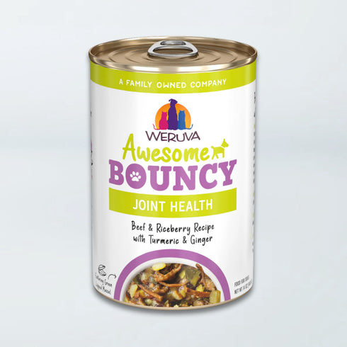 Weruva Awesome Bouncy Wet Dog Food - Beef, Riceberry, Turmeric, & Ginger - 14oz Can