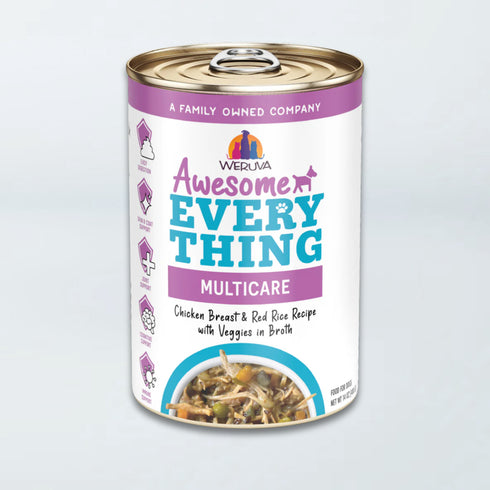 Weruva Awesome Everything Multicare Wet Dog Food - Chicken Breast & Red Rice with Veggies - 14oz Can