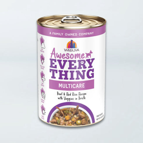 Weruva Awesome Everything Multicare Wet Dog Food - Beef & Red Rice with Veggies - 14oz Can