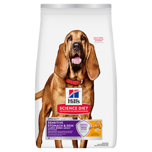 Hill's Science Diet Adult Sensitive Stomach & Skin Large Breed Dry Dog Food - Chicken & Barley - 30lb Bag