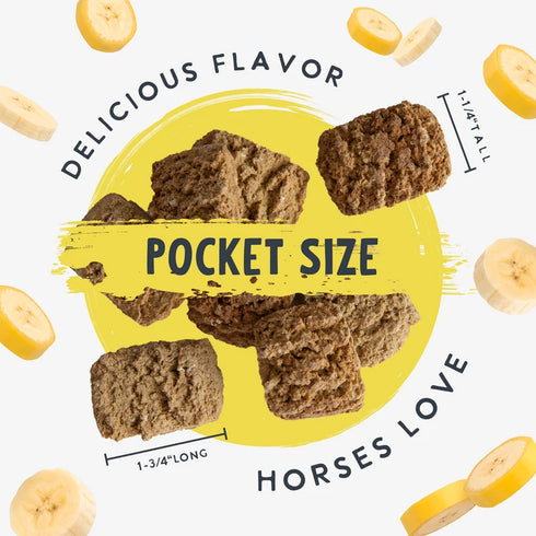 Health Extension Equine Horse Treats - Banana Bliss - 2lb Bag