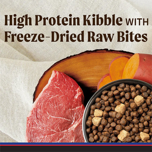 Merrick Backcountry Grain Free Raw Infused Dry Dog Food - Hero's Banquet - 4lb Bag