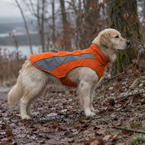 Bay Dog Saginaw 2.0 Fleece Dog Coat - Small - Orange