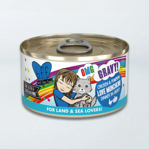 Weruva BFF OMG Gravy Wet Cat Food - Chicken & Pumpkin Love Munchkin! - 2.8oz Can