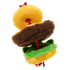 BAKR Barkin' Cheese Burger Plush Tug Dog Toy - Small/Medium