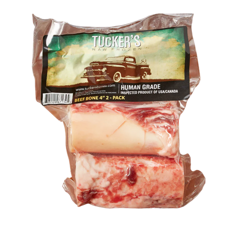 Tucker's Frozen Bones Dog Treats - Beef 4" - 2 Pack