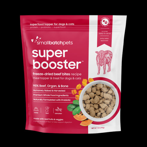 smallbatch Super Booster Freeze Dried Cat & Dog Treats - Beef - 7oz Pouch