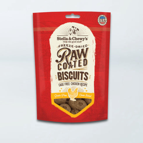 Stella and Chewy's Raw Coated Biscuits Dog Treats - Cage Free Chicken - 9oz Bag